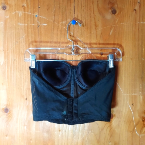 Kimberly Bloom Vintage Black Embellished Bustier Top - Picture 2 of 12